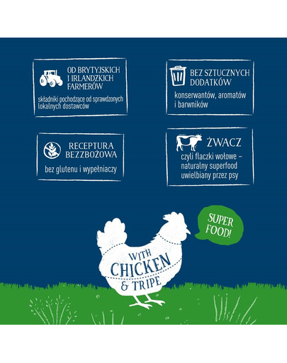 BUTCHER'S Original Tripe Hundefutter mit Huhn und Pansenpastete 400g