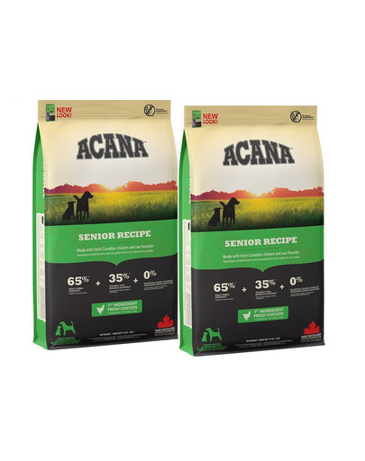 ACANA Senior Dog 22.8 kg (2 x 11.4 kg)