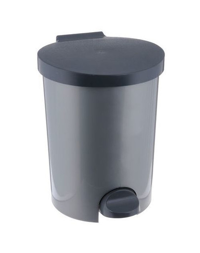 CURVER Mülleimer mit Fußpedal 15 l silber