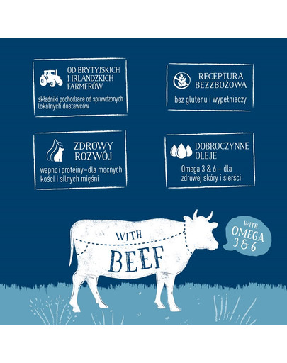 BUTCHER'S Original Junior, Hundefutter, Rindfleisch in Sülze, 400g