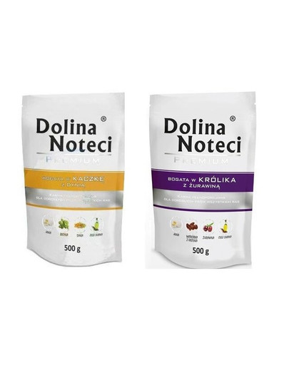 DOLINA NOTECI Premium SAMPLE PACK Reich an Ente + Kaninchen 500 g x 10 St