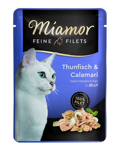 MIAMOR Feine Filets Thunfisch und Tintenfisch 100 g Beutel