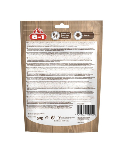 8in1 Meaty Treats Gefriergetrocknete Fleisch-Snacks 100% Entenbrust 50 g