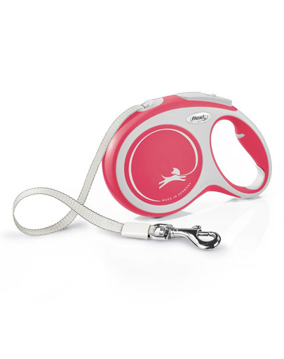FLEXI New Comfort L Gurtleine 8 m Rot