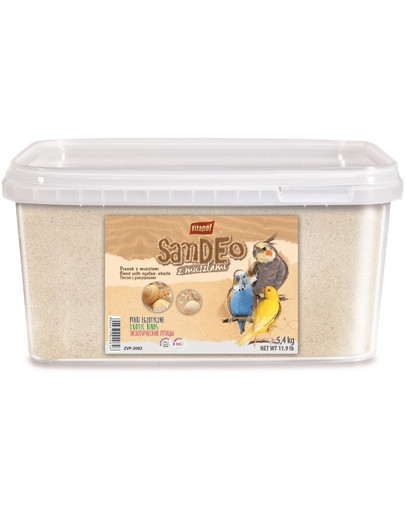 VITAPOL Sand für Vögel mit Schalen 5,4kg