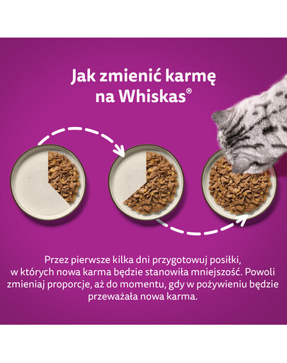 WHISKAS Pure Delight Drobiowe frykasy z kurczakiem, indykiem, drobiem, kaczką w galaretce 12x85g