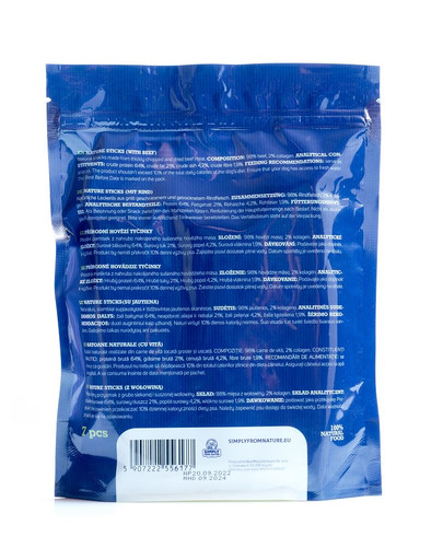 SIMPLY FROM NATURE Nature Sticks with beef Nature Sticks mit Rind 7 St.