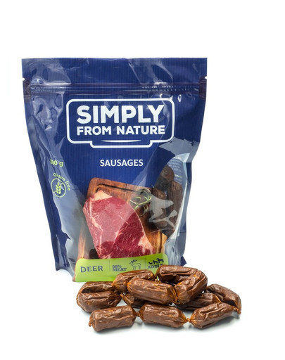 SIMPLY FROM NATURE Sausages with deer Würste mit Hirsch 300 g