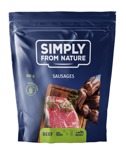 SIMPLY FROM NATURE Sausages with beef Würste mit Rind 300 g