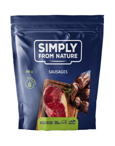 SIMPLY FROM NATURE Sausages with wild boar Würste mit Wildschwein 300 g