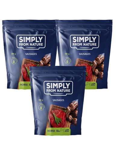 SIMPLY FROM NATURE Naturwürstchen mit Pferdefleisch 3 x 200 g