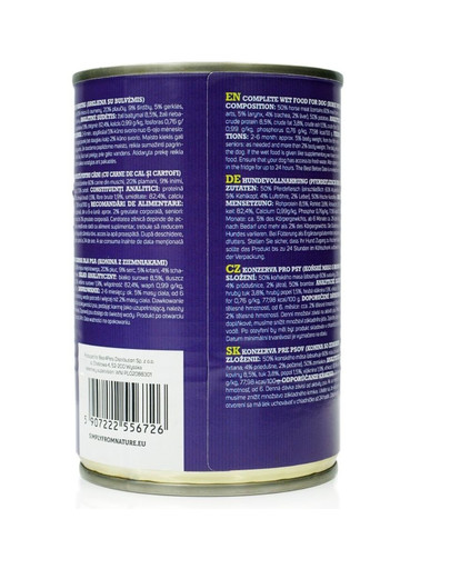 SIMPLY FROM NATURE Nasses Pferdefleisch mit Kartoffeln 400 g