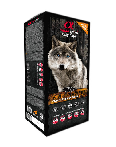ALPHA SPIRIT Complete Trocken-Weichfutter für Hunde Multiprotein 9 kg