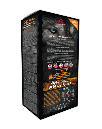 ALPHA SPIRIT Complete Trocken-Weichfutter für Hunde Multiprotein 9 kg