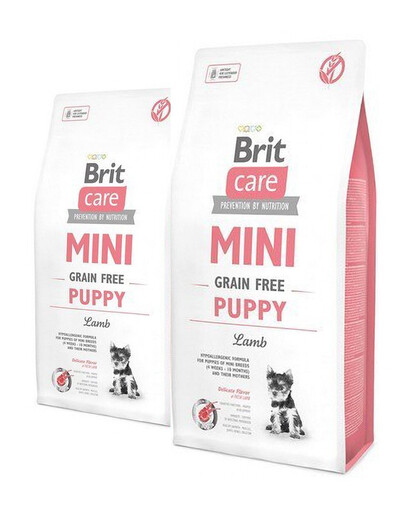 BRIT Care Mini Grain Free Mini Puppy lamb 14 kg (2 x 7 kg)