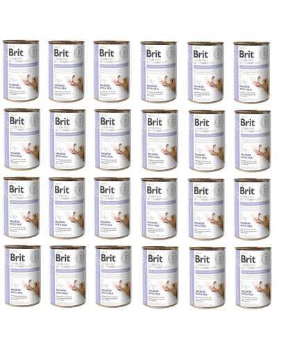 BRIT Veterinary Diet Gastrointestinal Salmon with Pea 24x400 g