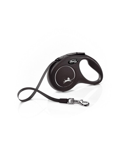 FLEXI New Classic S Gurtleine 5 m Schwarz