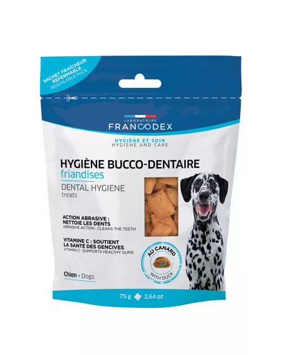 FRANCODEX Pamlsek pro štěňata i psy /  ústní hygiena 75 g