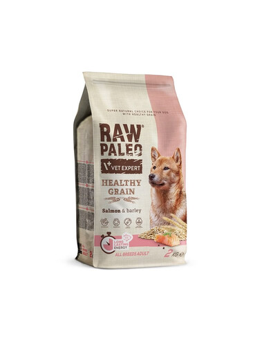 VETEXPERT RAW PALEO Heathy Grain Adult Salmon 2 kg mit Lachs für ausgewachsene Hunde