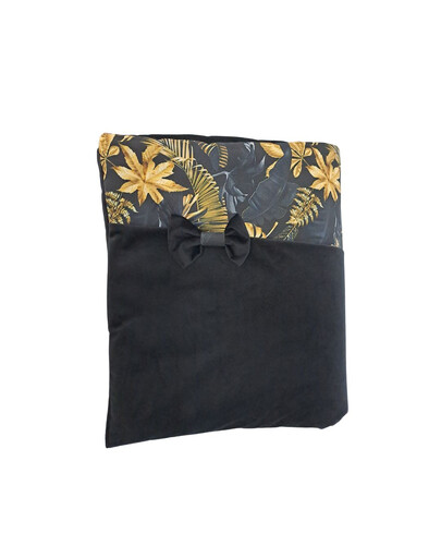 FERA Gold Decke mit Schleife für Hund und Katze 64x82 cm