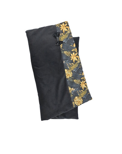 FERA Gold Decke mit Schleife für Hund und Katze 64x82 cm