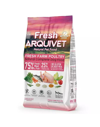 ARQUIVET Fresh Halbfeuchtes Hundefutter Huhn und Meeresfisch 10 kg
