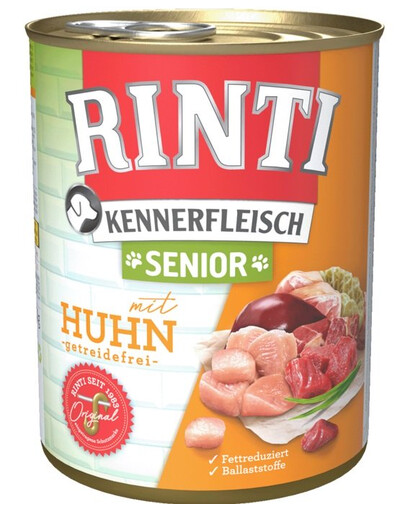 RINTI Kennerfleish Senior Chicken 400 g mit Hühnchen für ältere Hunde