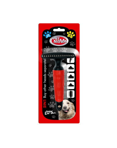 PET NOVA Kamm für lange Haare M 5in1 16 Zähne
