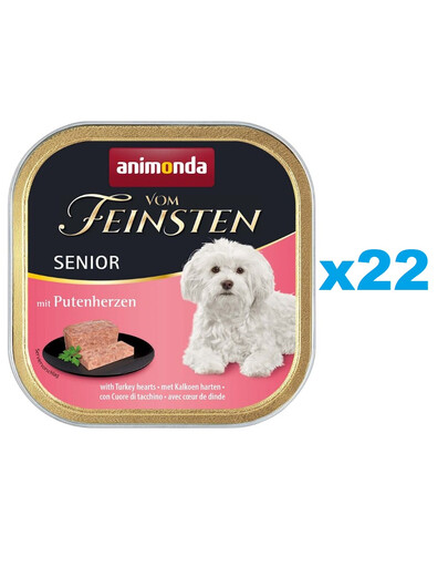 ANIMONDA vom Feinsten Senior Putenherzen 22x 150 g