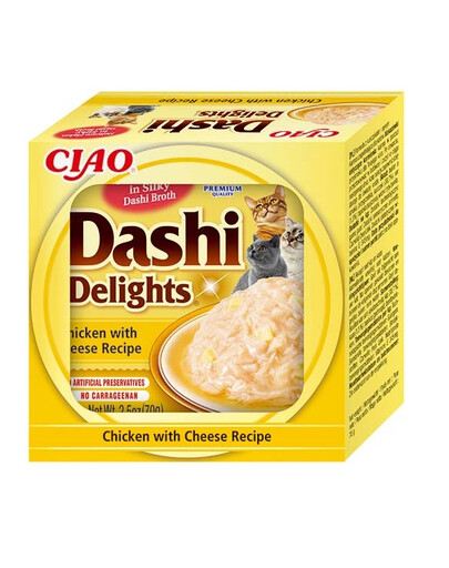 INABA Cat Dashi Delights Hähnchen und Käse 70 g