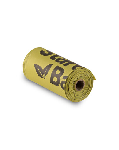 STARCH BAG Kompostierbare BIO-Beutel für Fäkalien 1 x 15 Stück, grün
