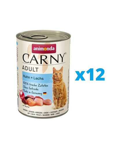 ANIMONDA Carny Adult Huhn und Lachs 12 x 400 g