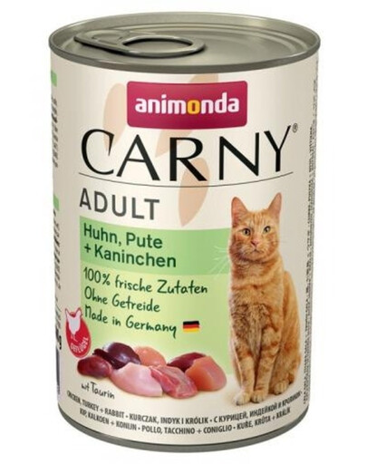 ANIMONDA Carny Adult Huhn Pute und Kaninchen 400 g