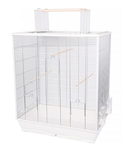 INTERZOO Fiona XL Vogelkäfig 78 cm weiß