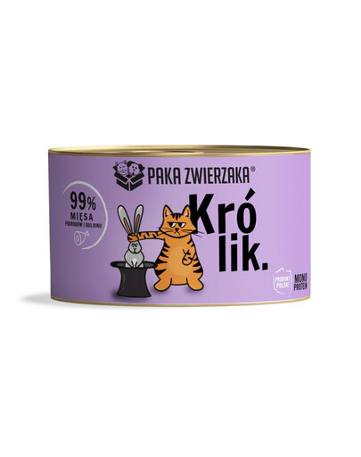PAKA ZWIERZAKA Kaninchen Nassfutter für Katzen 200 g