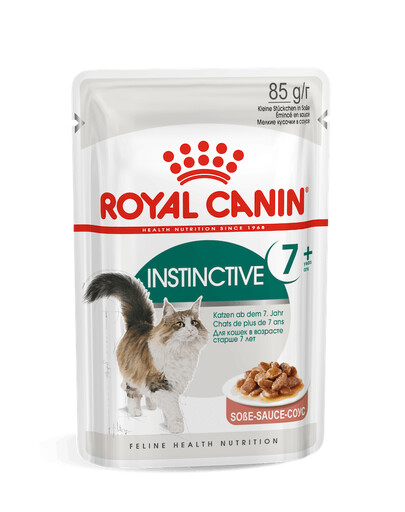 ROYAL CANIN Instinctive +7 in Soße, Nassfutter in Soße für ältere, wählerische Katzen