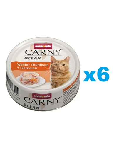 ANIMONDA Carny ocean Thunfisch und Garnelen 6 x 80g