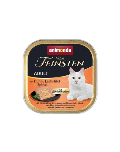 ANIMONDA Vom Feinsten Pate Hähnchen, Lachs mit Spinat 100g