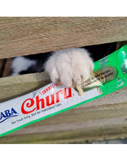 INABA Churu Cat cremiges Katzenleckerli mit Huhn und Thunfisch 4x14g