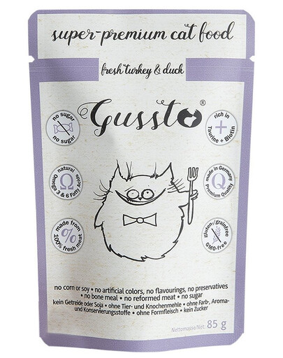 GUSSTO Cat Fresh Turkey & Duck 85 g