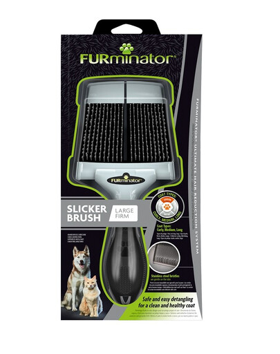 FURMINATOR Große Zupfbürste mit harten Borsten  L Firm