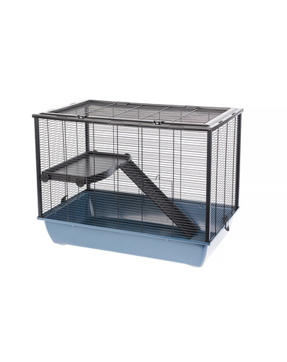 INTERZOO Hugo + PL Nagetierkäfig 78 cm anthrazit