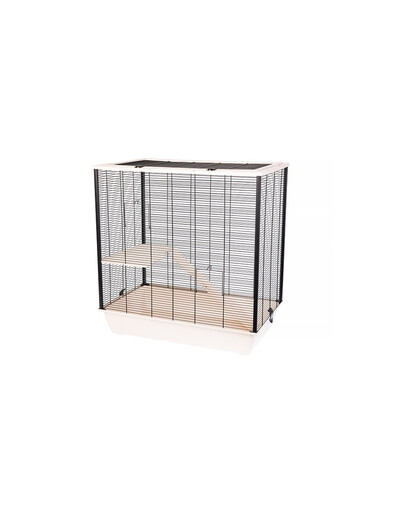 INTERZOO FRODO + HOLZ EKO Nagetierkäfig 78 cm beige