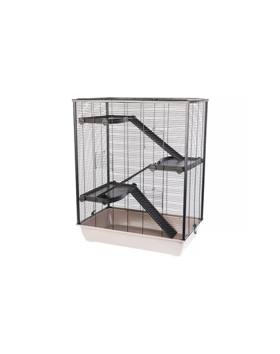 INTERZOO Diego + PL Nagetierkäfig 78 cm mokka