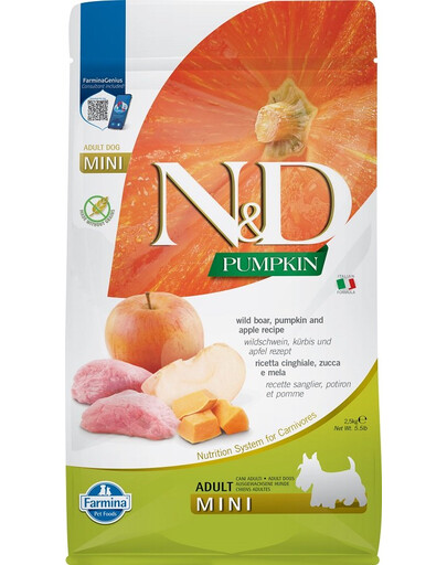 FARMINA N&D Pumpkin Boar & Apple Adult Mini 2.5 kg