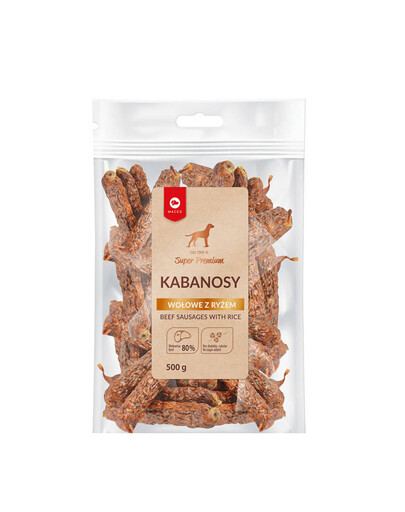 MACED Super Premium Rindfleisch Kabanosy mit Reis Ekonomy Pack 500 g