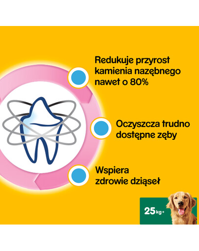 PEDIGREE DentaStix (große Rassen) Zahnpflegeprodukte für Hunde 7 Stk. - 270g