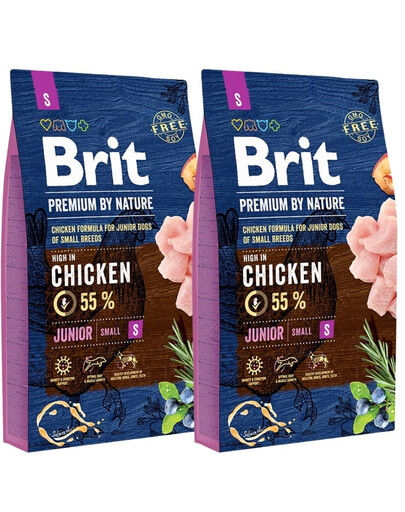BRIT Premium By Nature Junior Small S 16 kg (2 x 8 kg)
