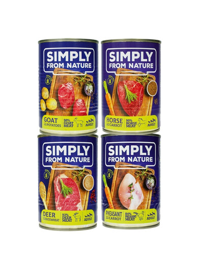 SIMPLY FROM NATURE gemischten Probierpaket 4 x 400g