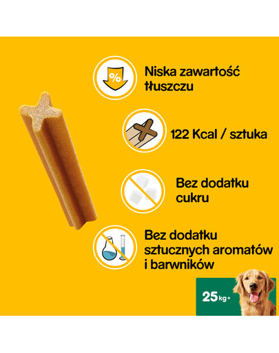 PEDIGREE DentaStix (große Rassen) Zahnpflegeprodukte für Hunde 7 Stk. - 270g